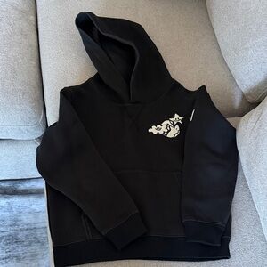 Mackage Black Hoodie with Cloud Graphic
